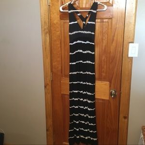 Black & white Hard Tail maxi dress